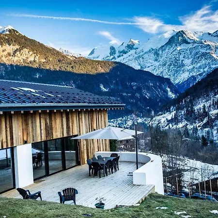 Chamonix Valley, Sleeps 12, Pool, Gym, Spa, Sauna Domek alpejski Servoz